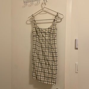 urban outfitters bodycon pinafore dress